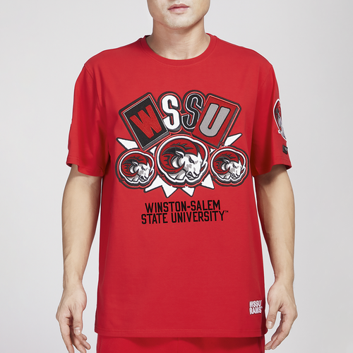 

Pro Standard Mens Pro Standard Winston-Salem State Homecoming T-Shirt - Mens Red/Red Size L