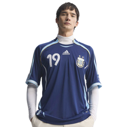Men's - adidas Argentina Messi Retro Jersey  - Navy/University Blue