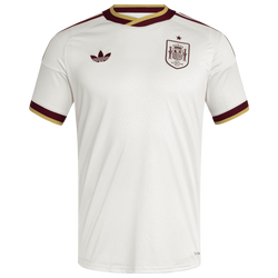 Men's - adidas Spain 26 Away Jersey  - White/Burgundy
