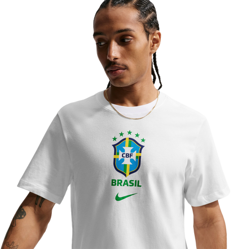 Nike Men's Brasil Short Sleeve T-Shirt - Size XL - White