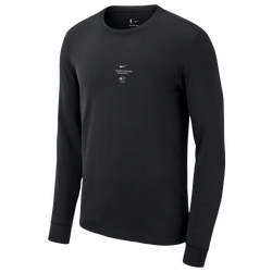 Men's - Nike Raptors Practice Long Sleeve T-Shirt  - Black