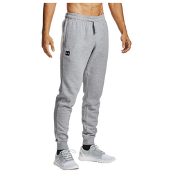 Men's - Under Armour Rival Fleece Joggers - Mod Grey/Light Heather Grey/Onyx White