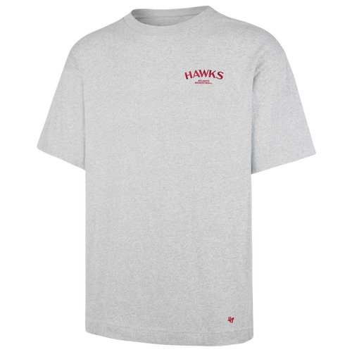 47 Brand Mens Atlanta Hawks Hawks Constantine Foundation T-Shirt - - Quartz Grey
