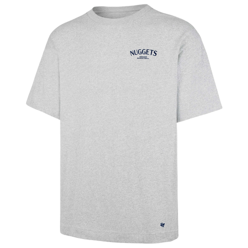 47 Brand Mens Denver Nuggets Nuggets Constantine Foundation T-Shirt - - Quartz Grey