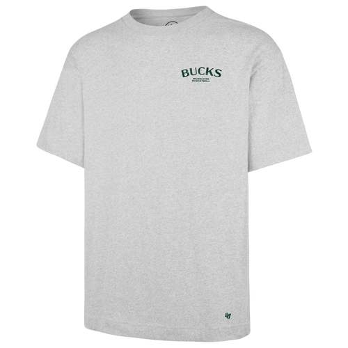 47 Brand Mens Milwaukee Bucks Bucks Constantine Foundation T-Shirt - - Quartz Grey