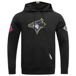 Men's - Pro Standard Toronto Blue Jays MLB Pullover Hoodie  - Black/Reflective Silver