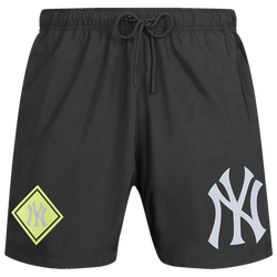 Pour hommes - Pro Standard Short tissé MLB Yankees de New York - Noir/Argent réfléchissant