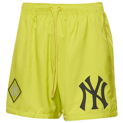 Men's - Pro Standard New York Yankees MLB Woven Short  - Yellow/Reflective Silver