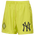 Pro Standard New York Yankees MLB Woven Short  - Men's Yellow/Reflective Silver