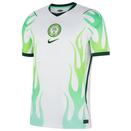 Nike Men's Nigeria Away Replica Stadium Jersey - Size S - White/Green Glow/Black
