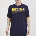 Pro Standard Michigan Classic T-Shirt - Pro Standard Navy/Yellow