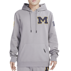 Men's - Pro Standard Michigan Classic Pullover Hoodie - Gray/Multi