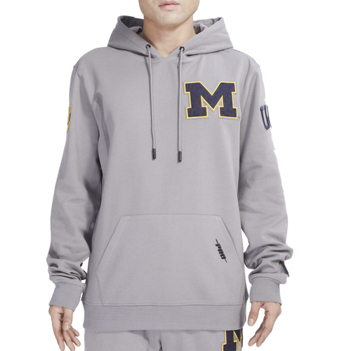  - Pro Standard Michigan Classic Pullover Hoodie - Gray/Multi