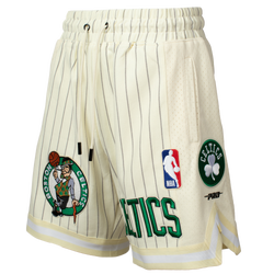 Men's - Pro Standard NBA Celtics Pinstripe 2.0 Mesh Short - White/Green