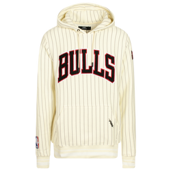 Men's - Pro Standard NBA Bulls Pinstripe PO Hoodie - White/Red