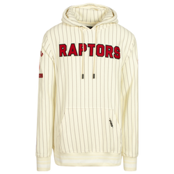 Men's - Pro Standard NBA Raptors Pinstripe PO Hoodie  - White/Red