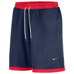 Men's - Nike WNBA Fleece Short  - Action Red/Midnight Navy/White
