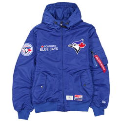 Men's - New Era Blue Jays Alpha Jacket - Blue/Red