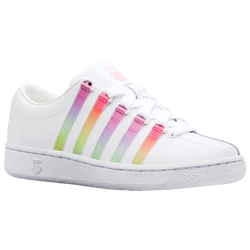 Girls' Grade School - K-Swiss Classic LX - White/Purple/Yellow