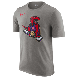 Men's - Nike Raptors City Edition Short Sleeve T-Shirt  - Grey/Red