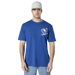 Men's - New Era Blue Jays Glow T-Shirt  - Blue/Multi