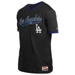 Men's - New Era Dodgers Jersey T-Shirt  - White/Black