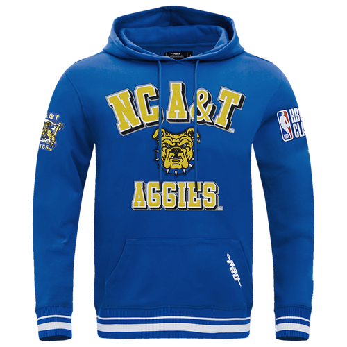 Pro Standard College HBCU Rib Fleece Pullover Hoodie - Pro Standard Dodger Blue/Yellow