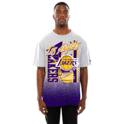 Men's - New Era Lakers T-Shirt  - White/Multi