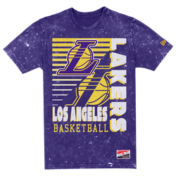 Men's - New Era Lakers Vintage T-Shirt  - Purple/Yellow