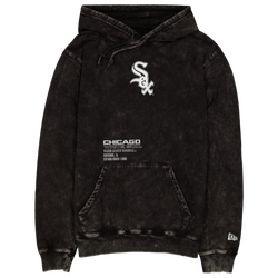 Men's - New Era White Sox Premium Pullover Hoodie  - Black/White