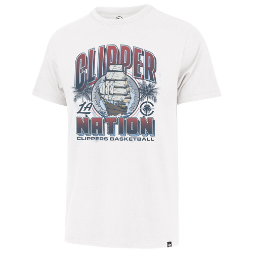 47 Brand Mens Los Angeles Clippers Clippers Regional Franklin T-Shirt - - White Wash