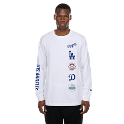 Men's - New Era MLB Long Sleeve T-Shirt  - White/Multi