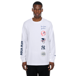 Men's - New Era MLB Long Sleeve T-Shirt  - White/Multi