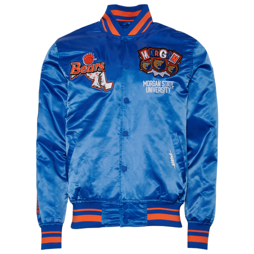 

Pro Standard Mens Pro Standard Morgan State Homecoming Satin Jacket - Mens Blue/Blue Size XL