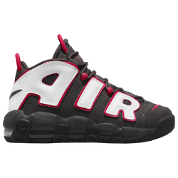 Boys' Grade School - Nike Air More Uptempo - Grey/Red