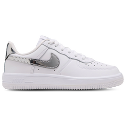 Girls' Preschool - Nike Air Force 1 Low Lace - White/Silver/Black