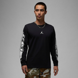 Men's - Jordan MVP GX Long Sleeve Crew  - Black/White