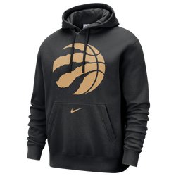 Men's - Nike Raptors City Edition Club Pullover Hoodie  - Black/Red