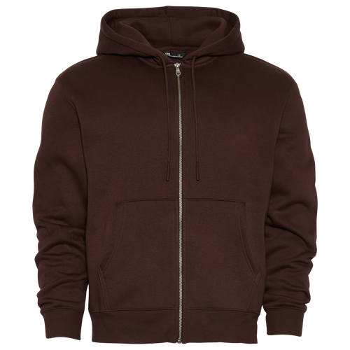 Lckr Mens  Zip Hoodie In Brown/brown