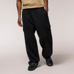 Men's - LCKR Trinity Baggy Cargo Fleece Sweatpants  - Black