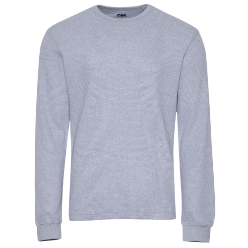 CSG Men's Thermal Long Sleeve T-Shirt - Size S - Gray