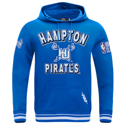 Men's - Pro Standard College HBCU Rib Fleece Pullover Hoodie - White/Royal Blue