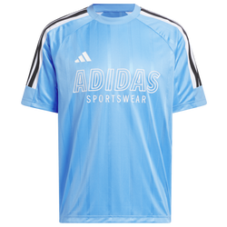Men's - adidas Tiro T-Shirt  - Black/White/Blue