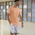 CSG Curve Hem T-Shirt  - Men's Papaya Punch