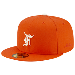 Men's - New Era Fear of God Fitted Cap - Orange