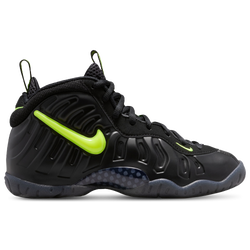 Boys' Grade School - Nike Little Posite Pro - Black/Voltage Yellow