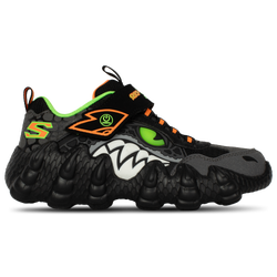 Boys' Preschool - Skechers Skech-O-Saurus Light - Black/Orange/Grey