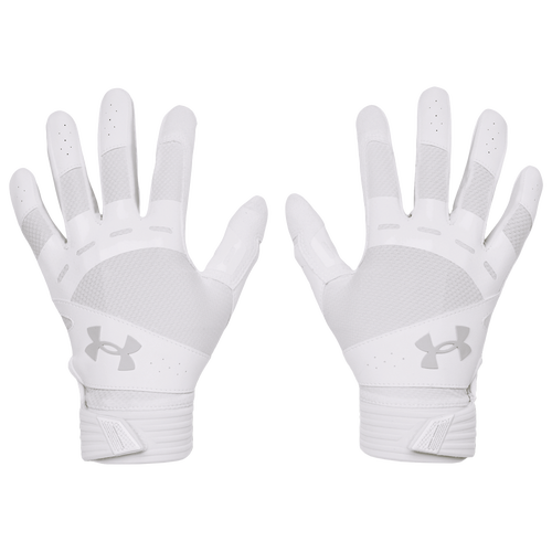 

Under Armour Womens Under Armour Notive Softball Batting Gloves - Womens White/Halo Gray Size S