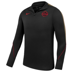 Pour hommes - Branded Custom Sport Haut d’exercice à manches longues Canada World Cup - Black/Red