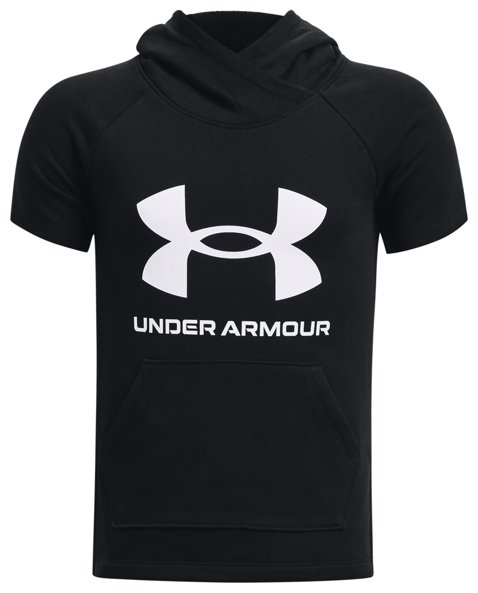 Under Armour Rival Terry Short Sleeve Hoodie Black